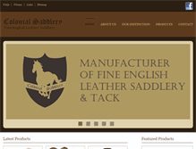 Tablet Screenshot of colonialsaddlery.com